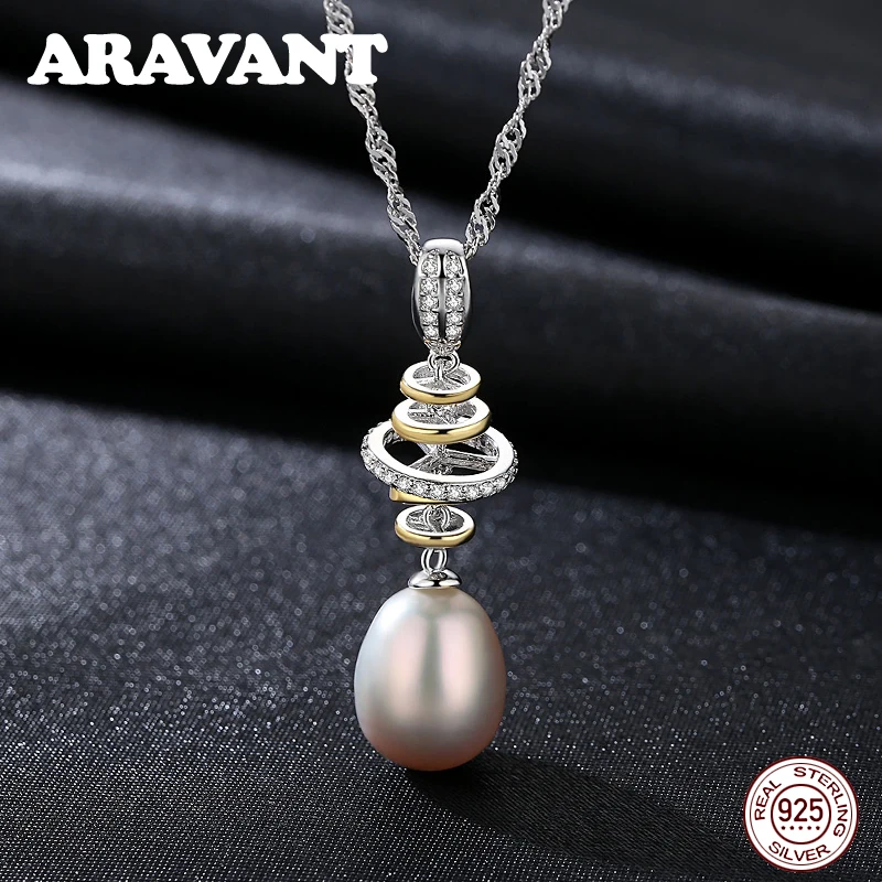 

Подлинное 100% Настоящее натуральное пресноводное жемчужное ожерелье для женщин 925 Серебряные украшения с жемчугом 8-9 мм 3 цвета