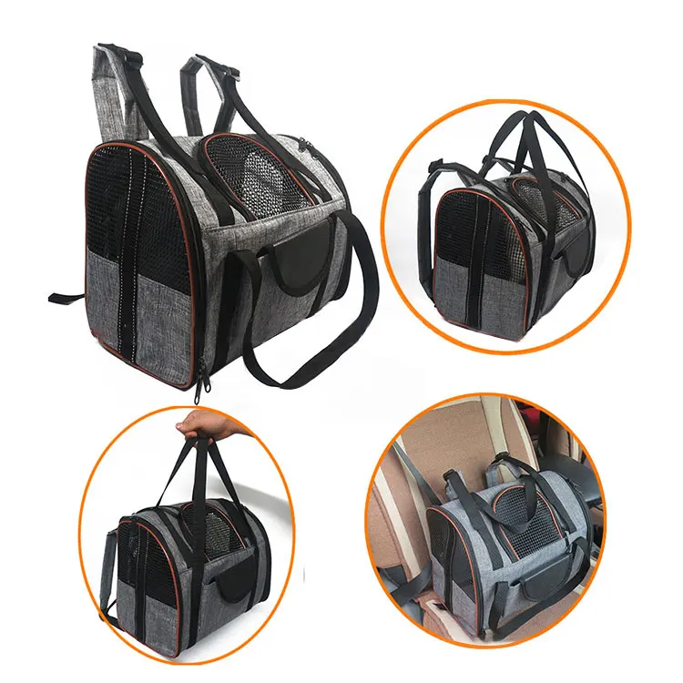 

Airline Approved Pet Carrier Multifunctional Pet Backpack Soft-Sided Collapsible Pet Travel Carrier for Small Dogs and Cats