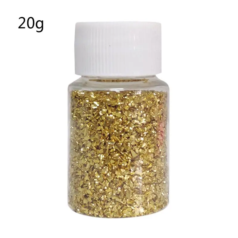 

20G Champagne Gold Metal Broken Stones DIY UV Resin Epoxy Resin Jewelry Mold Fillings Art Crafts
