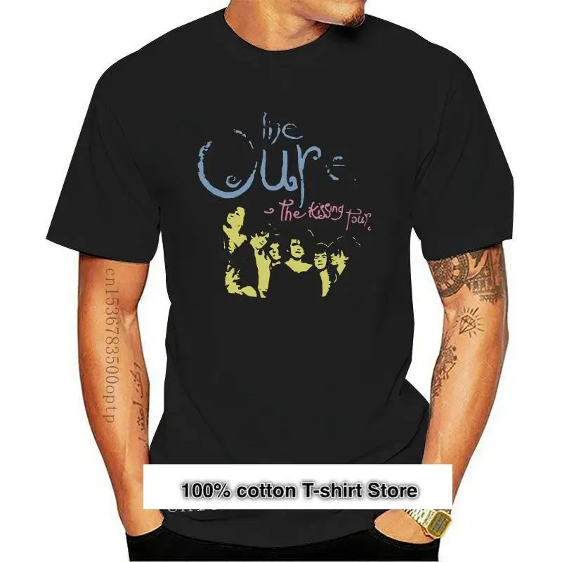 Camiseta The Cure the kissing tour para hombre, camisa retro de banda...