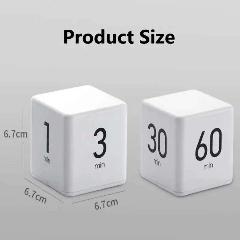 

1pcs Electronic Cubic Timer Countdown Kitchen Cube Stylish Mini Time Management Stopwatch Kitchen Tools Cocina