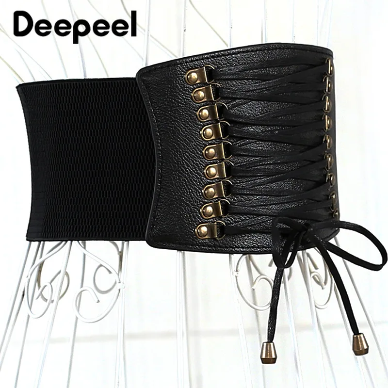 Deepeel 1 шт. модная Twotwinstyle эластичные широкие пояса женский широкий ремень