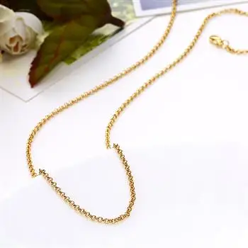

Environmentally Friendly Gold Rolo Chain C032-18 LKN18KRGPC011