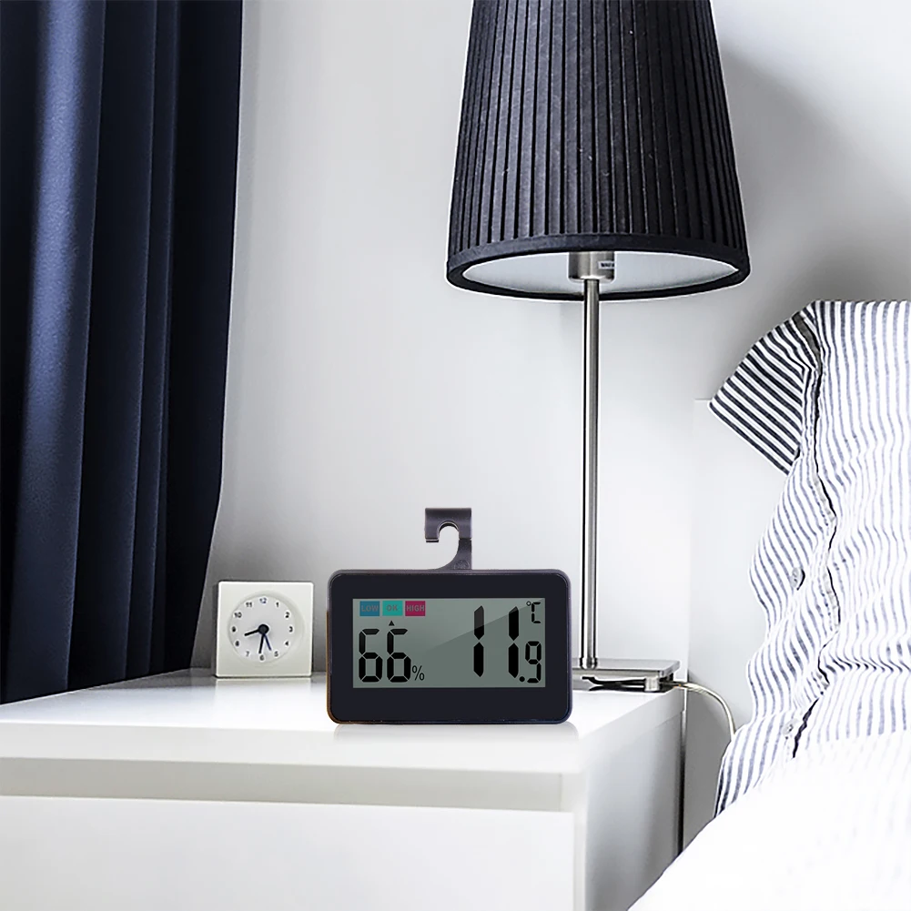 Convenient Temperature Sensor Humidity Meter Colorful Hygrometer Thermometer LCD Screen Baby Room | Дом и сад