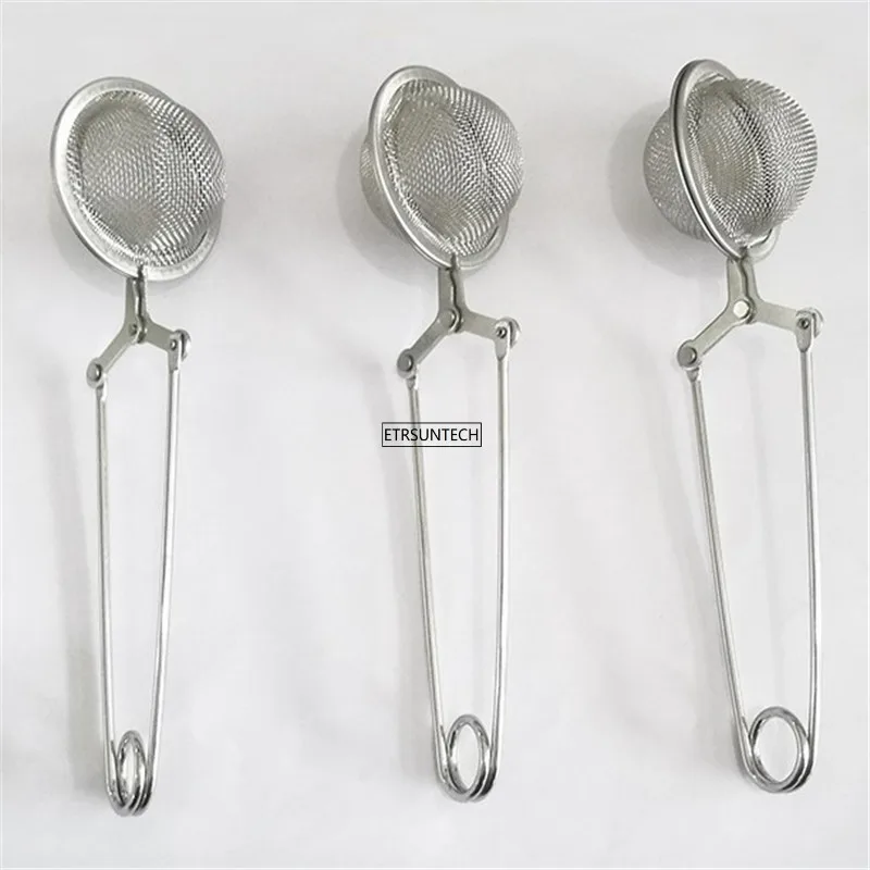 

100pcs Mesh Tea Strainer Stainless Steel Infuser Metal Tea Bag Filter Loose Leaf Green Tea Strainer for Mug Teapot Teaware