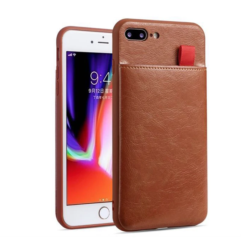 Brown Чехол для iPhone X Xr Xs Max, кожаный чехол с откидной крышкой в стиле ретро, слот для карт, полная Защита, Чехол для iPhone X 6 S 7 8 Plus - Цвет: Brown