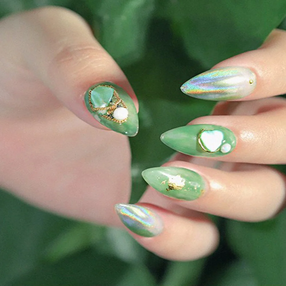 

1 Pack/3PCS Nail Art Mirror Effect Powder Gradient Color Nail Decoration Powder