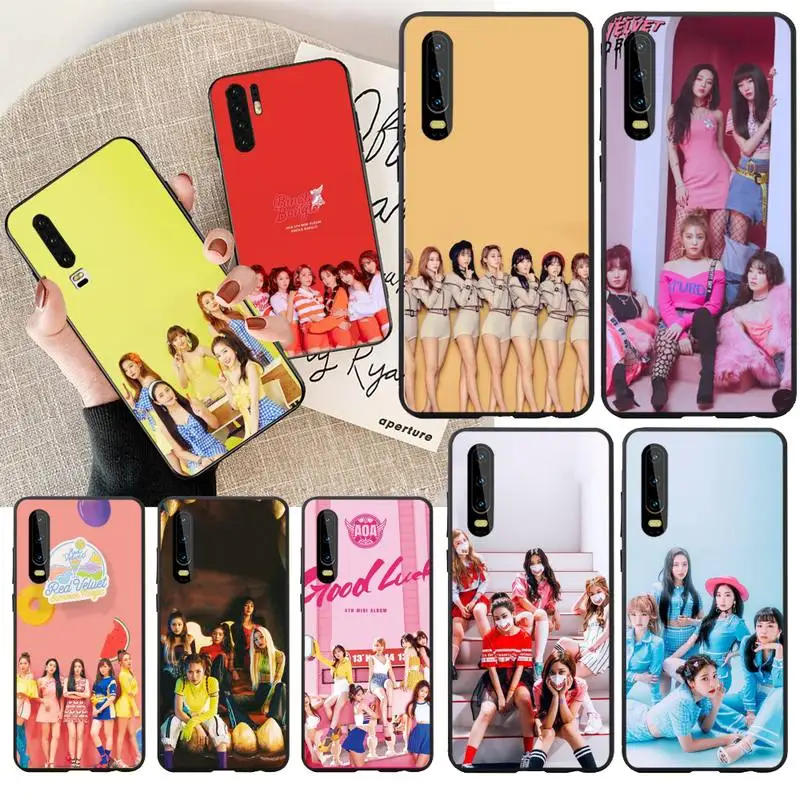 Мягкий силиконовый черный чехол для телефона PENGHUWAN kpop AOA Ace из ангелов Huawei P30 P20 lite
