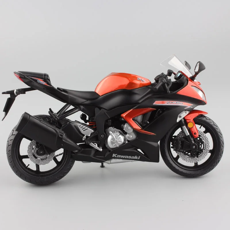 1:12 Масштаб Мини Кавасаки ниндзя ZX-6R спортивный велосипед металлический мотоцикл литье под давлением Спортивная шоссейная Модель Коллекция автомобилей игрушка для детей