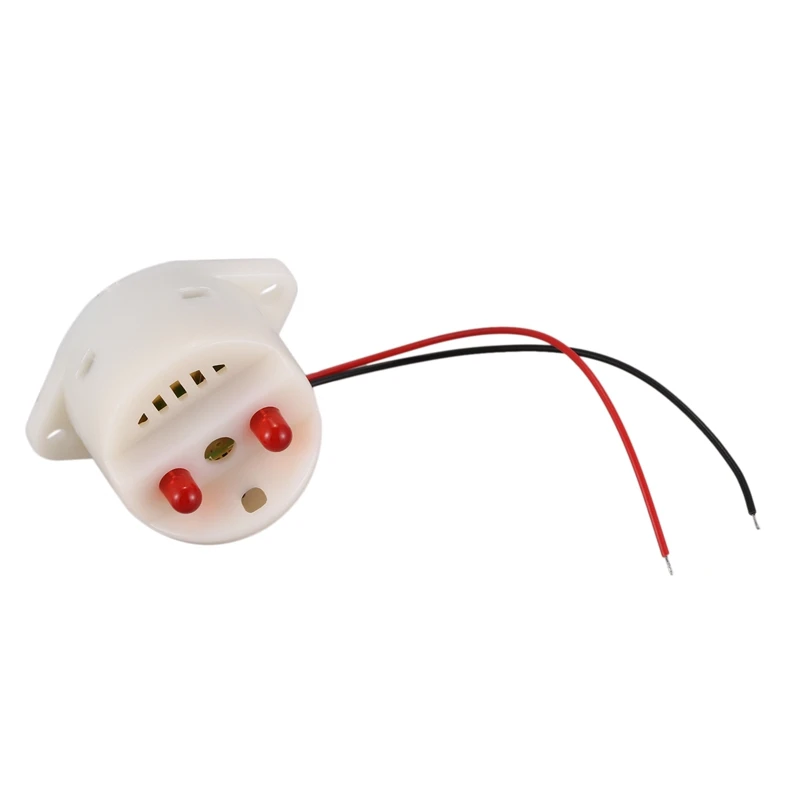 DC 6 24V 30mA 2 провод Промышленный красный светодиодный звуковой сигнал 90