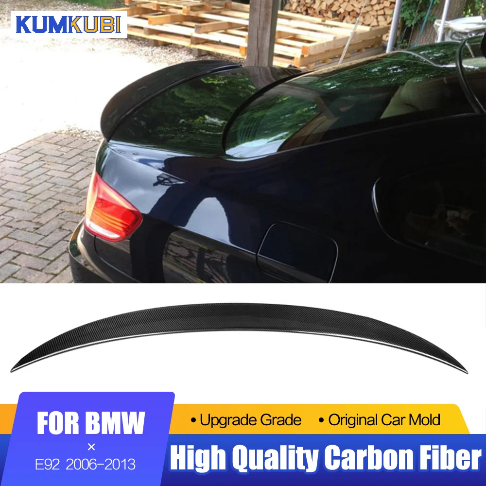 

E92 Carbon Fiber Spoiler For BMW 3 Series E92 & M3 2-Door Coupe 320i 330i 2006-2013 Rear Spoiler Lip Wings Trunk Cover MP Style