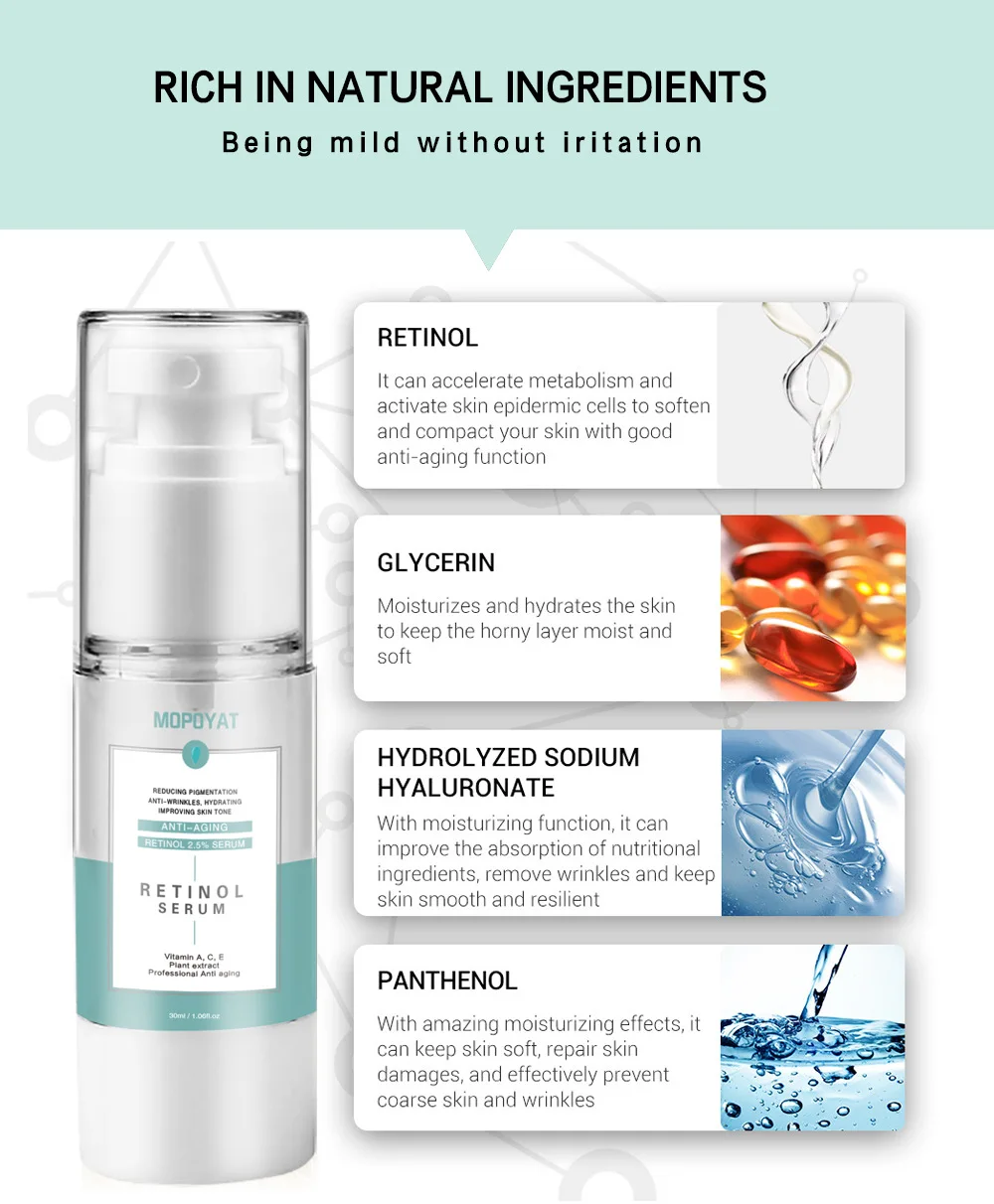 

SNMLPM Vitamin C Retinol Serum Brightening Whitening Moisturizing Firming Anti-Aging Essence Remover Freckle Spots For Skin Care