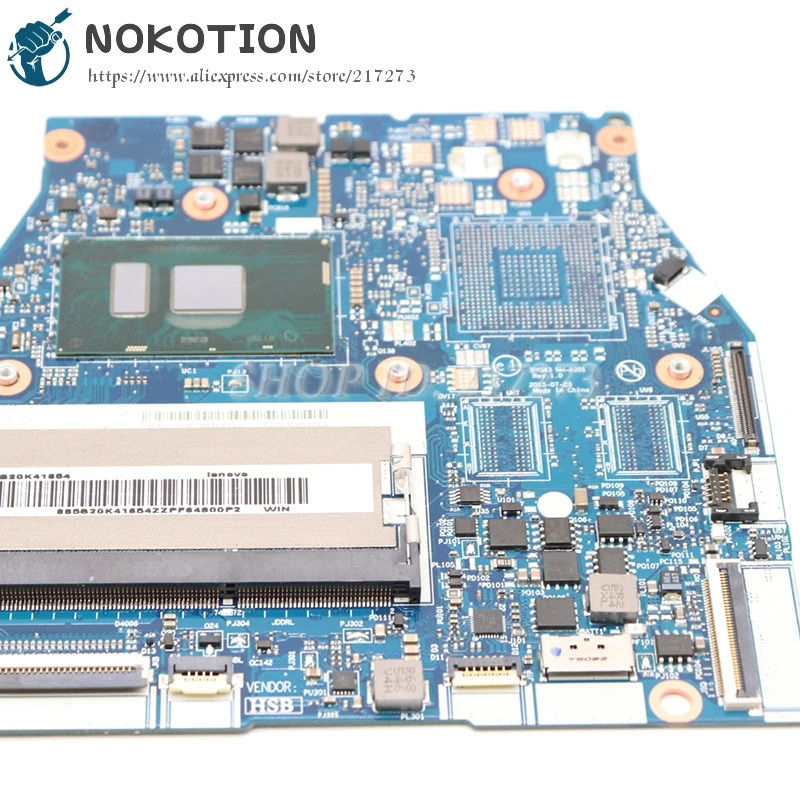 NOKOTION для Lenovo Yoga 700-14ISK материнская плата ноутбука SR2EY I5-6200U CPU BYG43 NM-A601 5B20K41654 основная