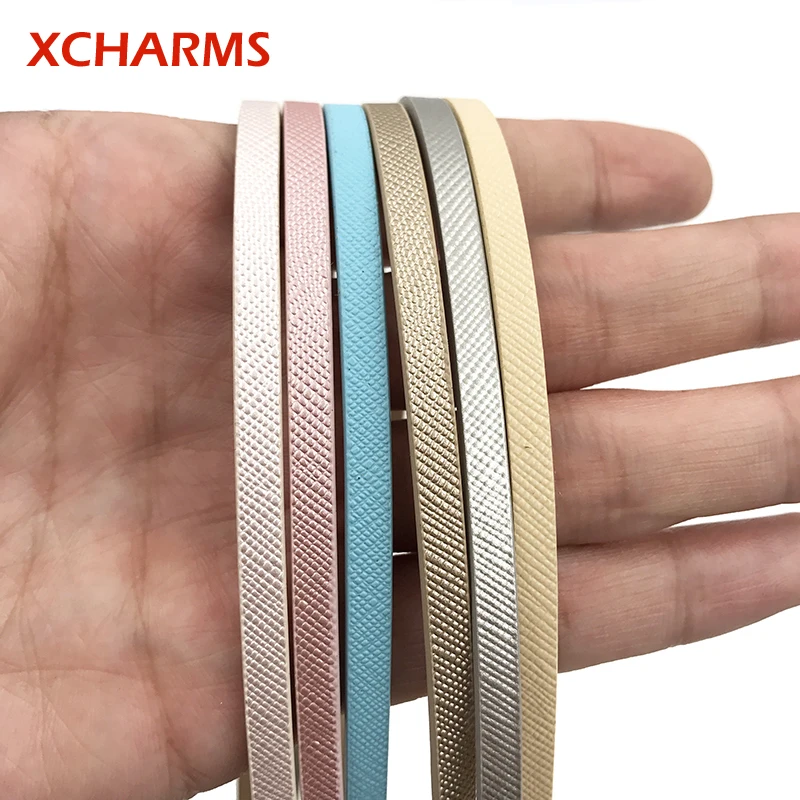 XCHARMS 1 метр x 5 мм плоский шнур из искусственной кожи грубая веревка ювелирные