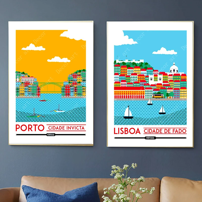 Лиссабон португалия эшторил Кошта путешествия холст картины старинные стены