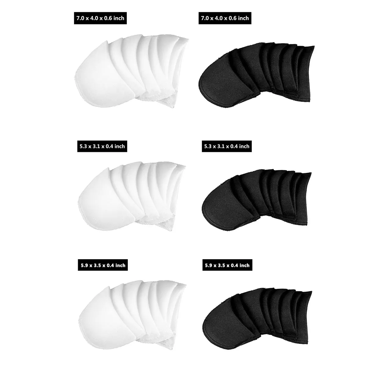 4 пары мягкие крытая втачные плечевыми накладками швейная прокладки из