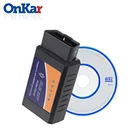 Автомобильный диагностический сканер ONKAR ELM327 OBD II, Bluetooth-сканер elm 327 V2.1 OBD 2, автомобильный диагностический инструмент для Android, Автомобильный сканер, Радио Android