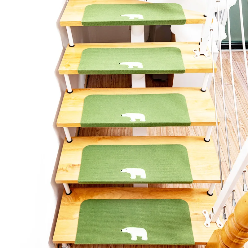 5 шт. светящиеся коврики для лестниц самоклеющиеся мультяшный медведь наклейка