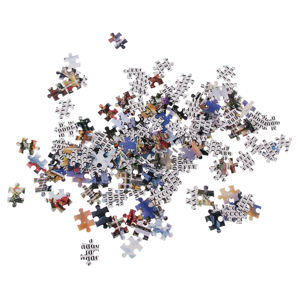 

1000 Pieces Christmas Puzzle Paper Jigsaw Xmas Cities Puzzle Game Decompress Toys Adults/KidsToy Education Brain Kids Gift