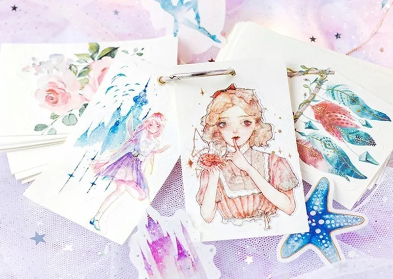 Kawaii Мультфильм руки счета наклейки Набор творческий DIY фото украшение дневника Скрапбукинг японские наклейки детский подарок 06502