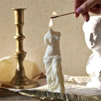 diy art female statue venus silicone candle molds plaster portrait mould sculpture mold candle ice cake chocolate making mould