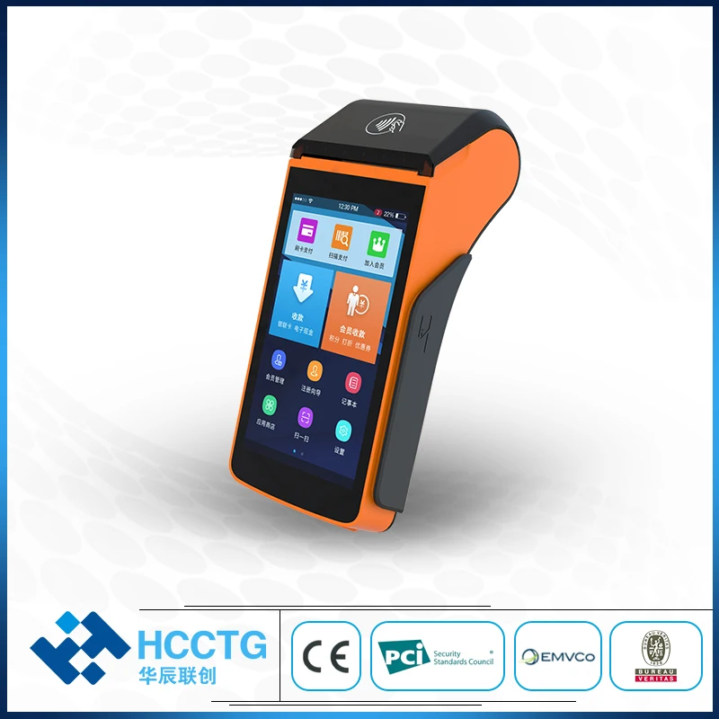 Мобильный 4G Android emv PCI Paypass сертифицированный платежный POS терминал с 58 мм