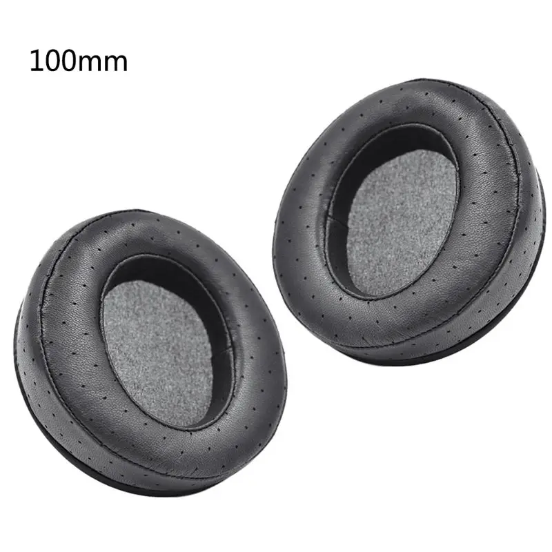 

1Pair Sheepskin Leather Earpads Replaced Ear Cushion Cover for All Headphones 100mm/105mm Diameter