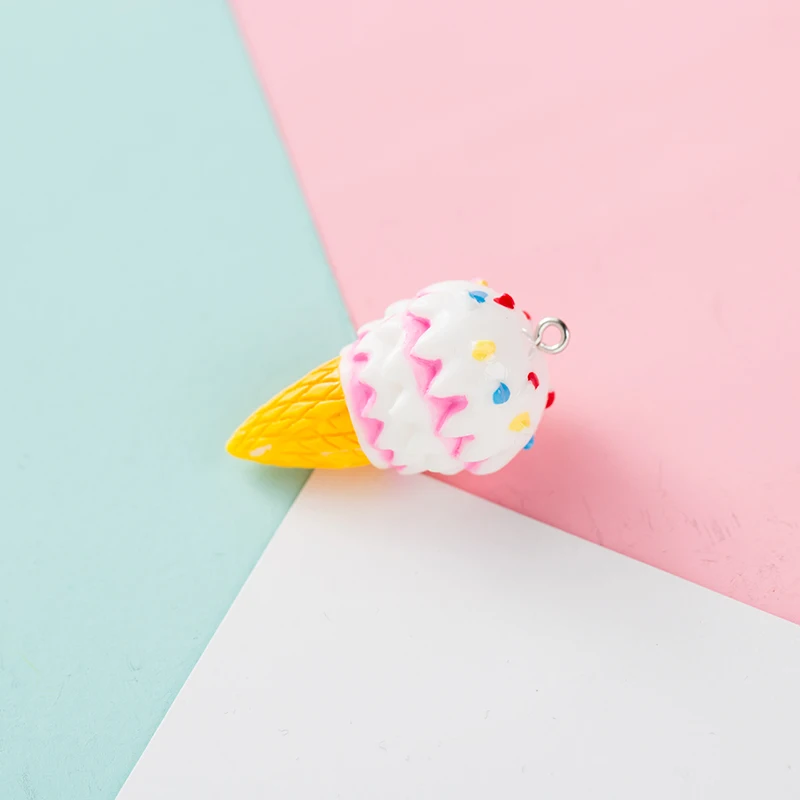 6 шт./лот брелок для мороженого Шарм DIY Аксессуары изготовления ювелирных изделий