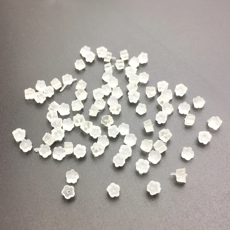 200 шт./лот серьги заглушка для задней крышки крюк пули безопасные прозрачные