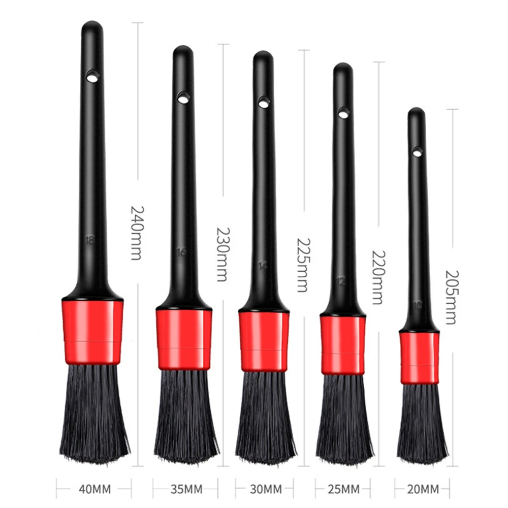 

5 Pcs Car Detailing Brush Auto Cleaning Brushes Car Wash Brush for Car Interior Cleaning Wheel Gap Rims Dashboard Accessories