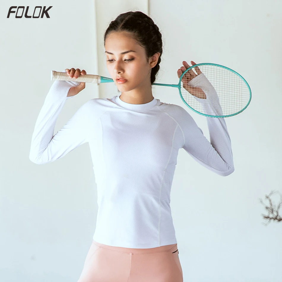 Женская рубашка для йоги с длинным рукавом бега Спортивная футболка спортзала