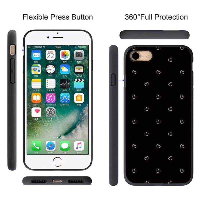 Чехол для телефона iphone 6 plus 8 чехол 7 6s s женские чехлы fundas цветок 7plus с принтом |