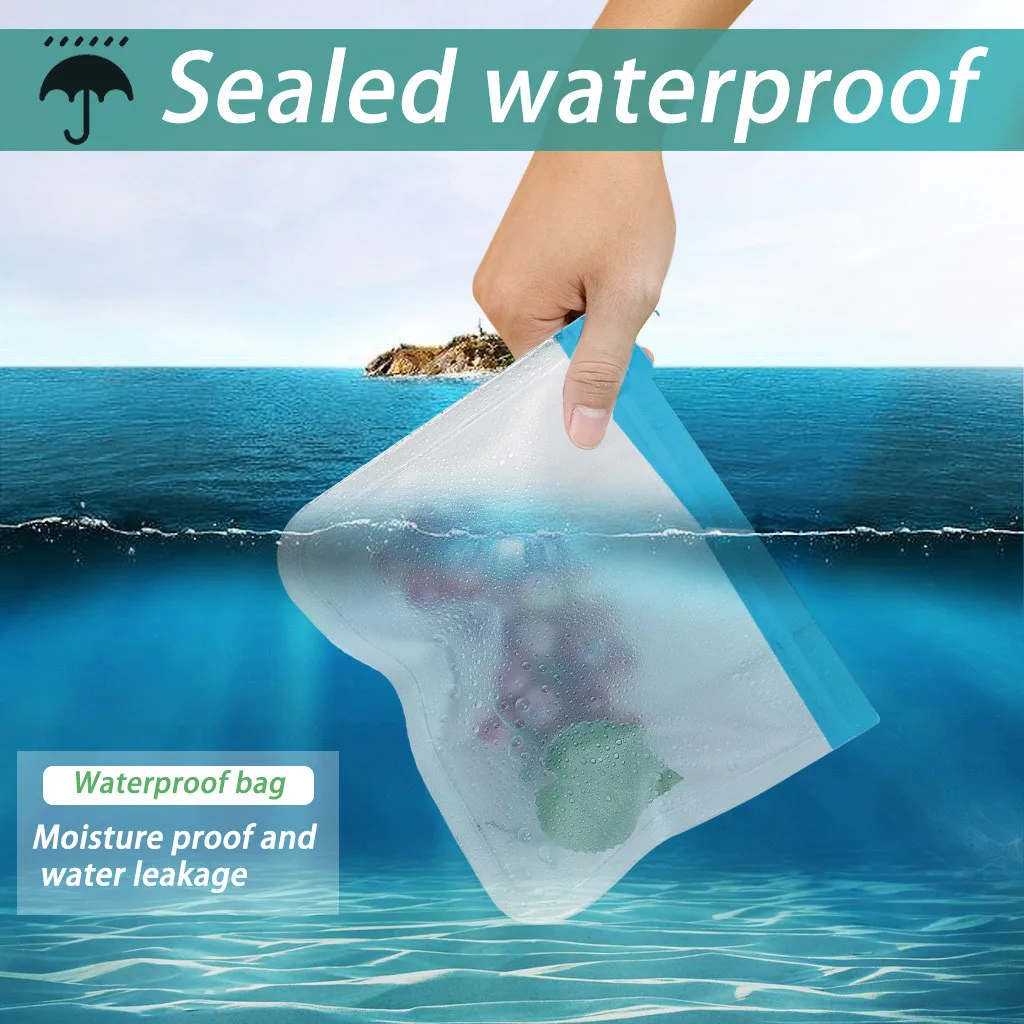 Полупрозрачная многоразовая сумка для хранения продуктов морозильная камера