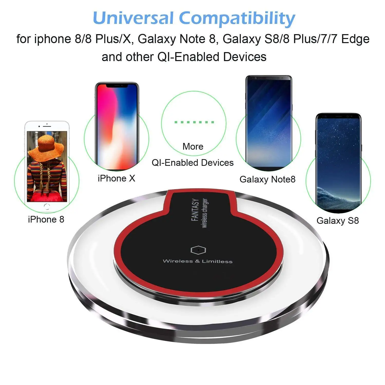 Беспроводное зарядное устройство для iPhone 8 X xs xr Беспроводная зарядная док