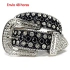 Ремень мужской, с регулируемой длиной, в ковбойском стиле, с алмазной пряжкой