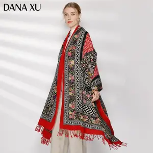 Модный зимний шарф для женщин, шарф, кашемировый теплый клетчатый шарф из пашмины, роскошные брендовые пледы, женские шарфы и шали