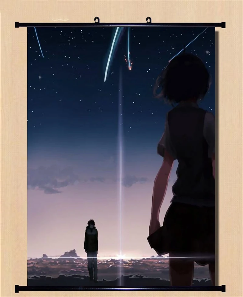 1 шт. японское аниме мультфильм ваше имя. Плакат с принтом картина прокрутки