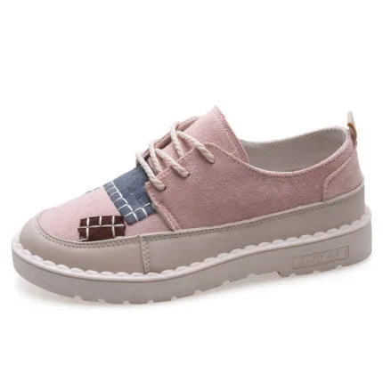 

2020 spring new Korean version of the color matching retro flat casual casual women canvas shoes women
