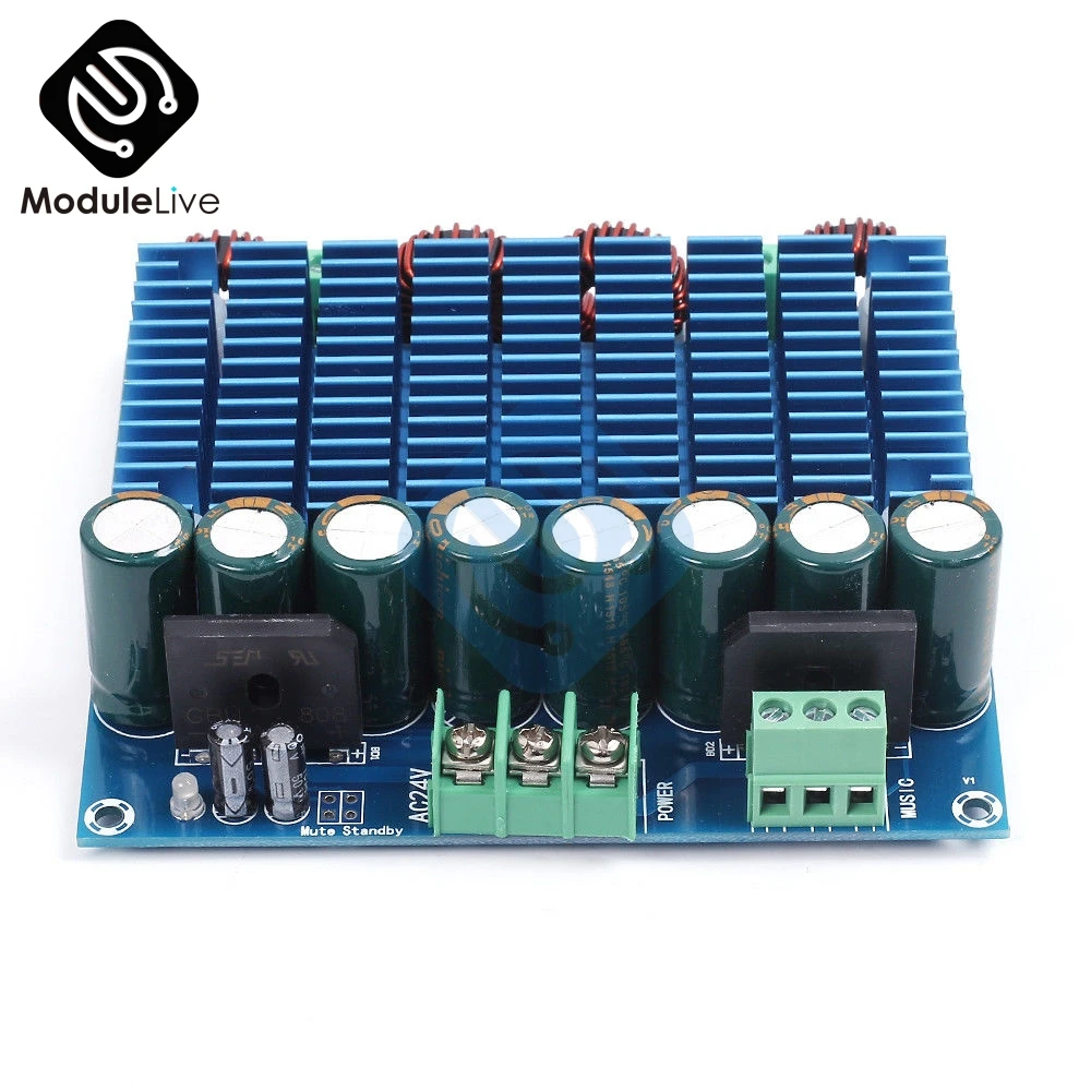 XH M252 TDA8954TH AC 24V сверхмощный модуль цифрового усилителя стерео двухчиповый