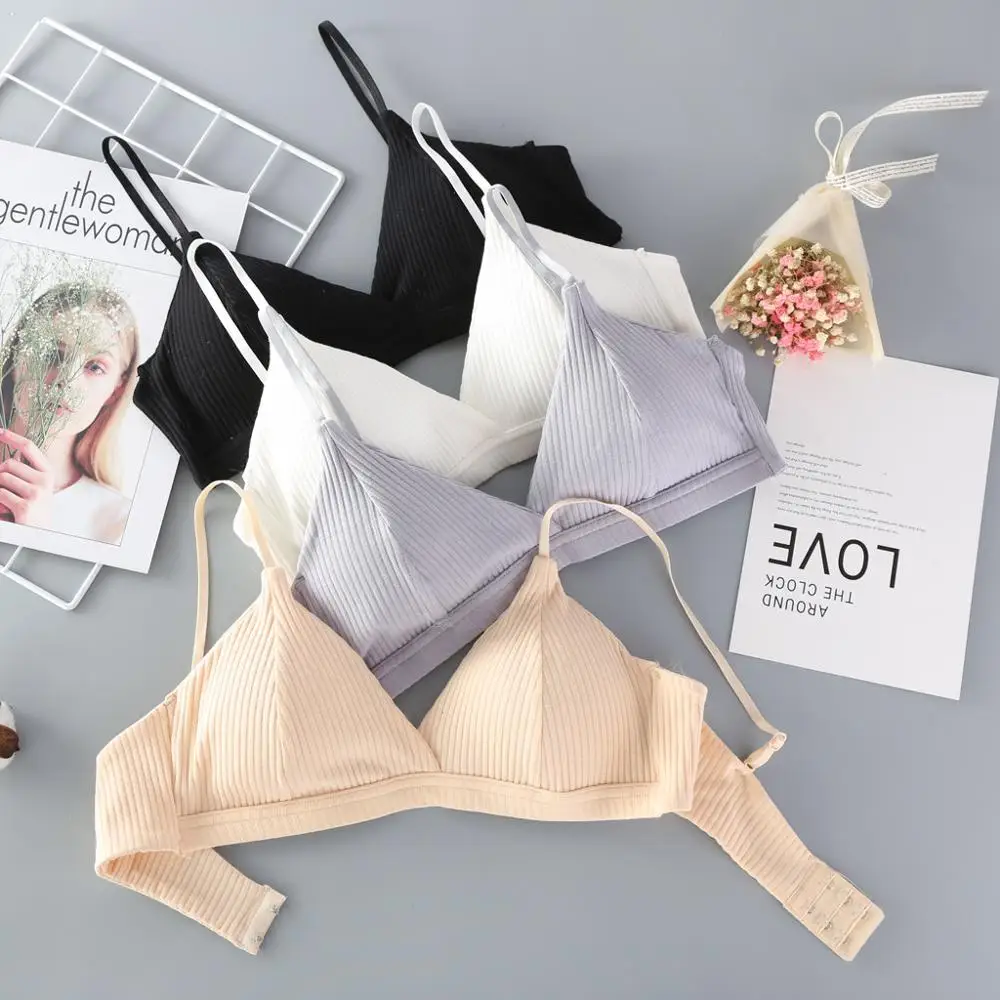 Женское нижнее белье без косточек комфортное однотонное бюстгальтер 2019 | Женская