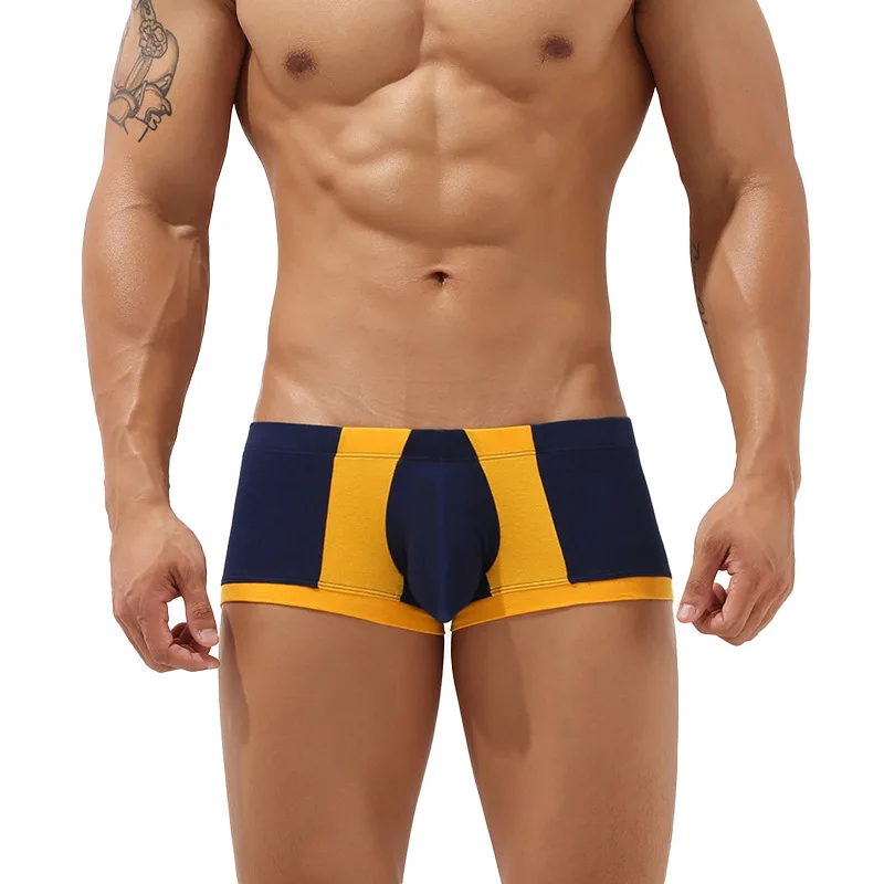 Мужское нижнее белье сексуальные трусы-боксеры с мешочком трусы для отдыха сна