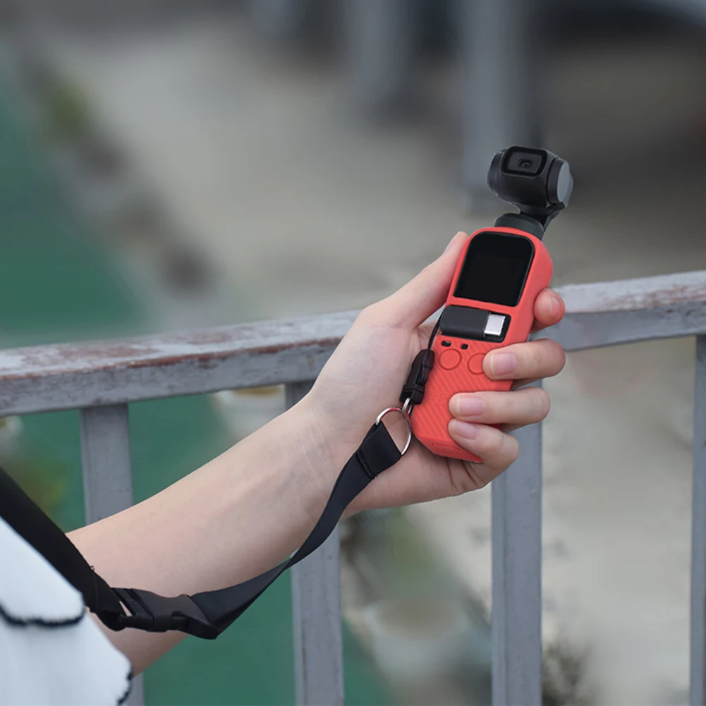 Защитный силиконовый чехол для объектива со шнурком карманной камеры DJI OSMO