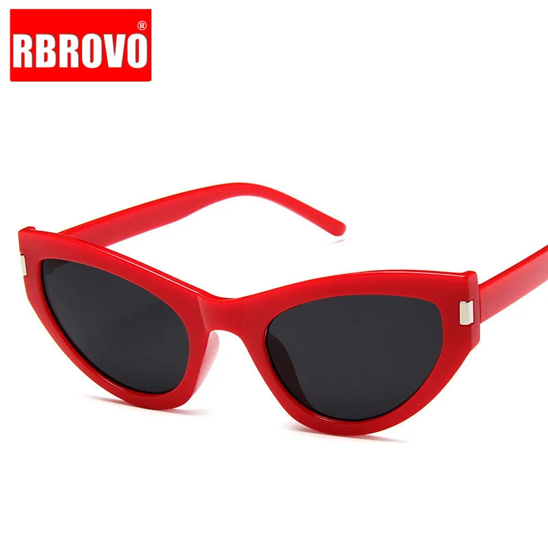 RBROVO 2021 Cateye Солнцезащитные очки конфетных цветов женские винтажные для покупок в