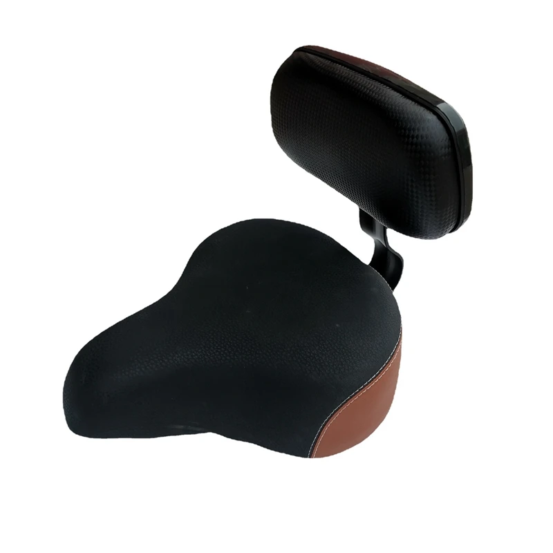 

Bicycle Seat with Backrest Support Cycling Wide Comfort Saddle Seat for Electric Vehicle Tricycle Bike Bicycle Universal