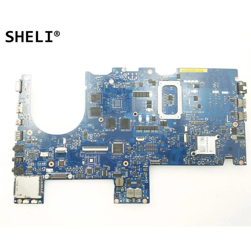 SHELI For DELL Alienware M14x R2 laptop Motherboard with GT650M 2GB QBLB0 LA-8381P RH50G 0RH50G CN-0RH50G notebook pc test ok | Компьютеры