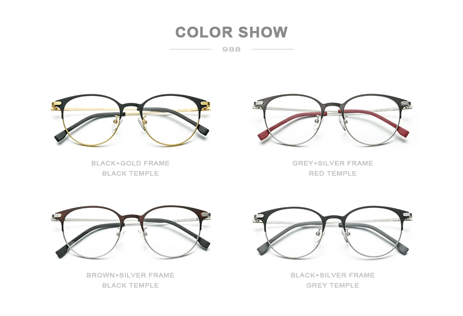 

Alloy Eyeglasses Frame Men Retro Optical Glasses Ultralight Clear Lens Goggle Vintage Myopia Eyewear Spectacle for Women Frame