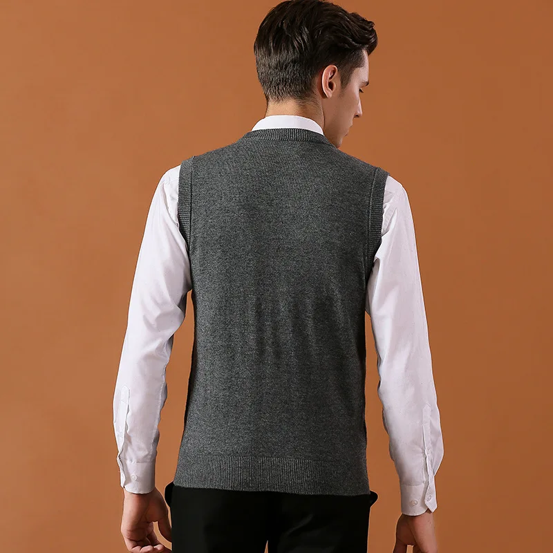 Высококачественные мужские зимние осенние деловые свитера кардиганы свитер