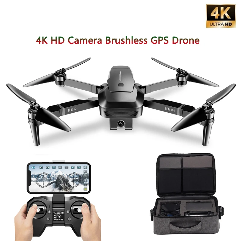Buy VISUO ZEN K1 GPS Drone with 5G WIFI 4K Wide-Angle HD FPV Dual Camera Brushless Motor RC Quadcopter Flight 28 Mins VS B4W on