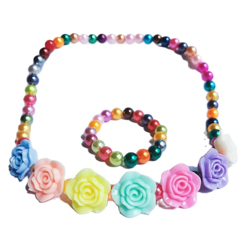 Ожерелье с розой 2020 подарок для ребенка чокер детское ожерелье цветами