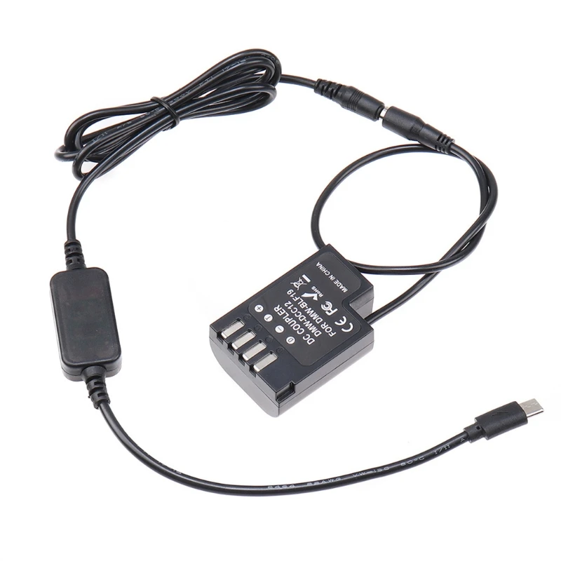 

H7JF Type C DMW-BLF19 Dummy Battery DMW-DCC12 Power Bank Cable for Panasonic GH5 G9